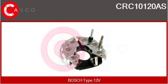 Casco CRC10120AS - Rectifier, alternator autospares.lv