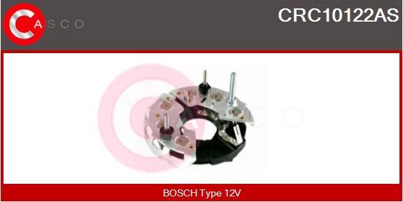 Casco CRC10122AS - Rectifier, alternator autospares.lv