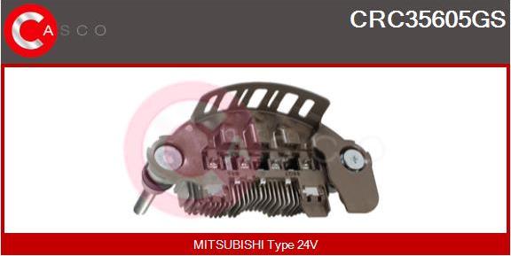 Casco CRC35605GS - Rectifier, alternator autospares.lv