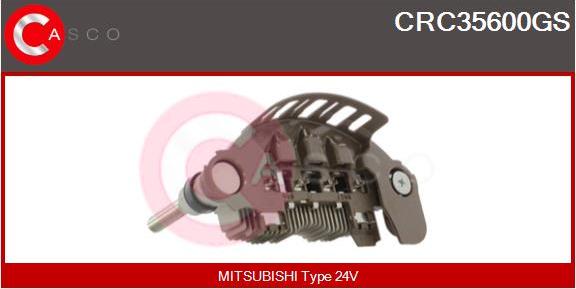 Casco CRC35600GS - Rectifier, alternator autospares.lv