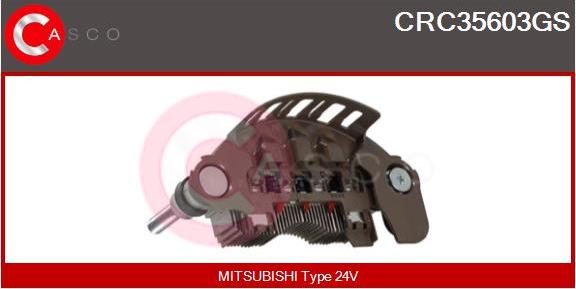 Casco CRC35603GS - Rectifier, alternator autospares.lv