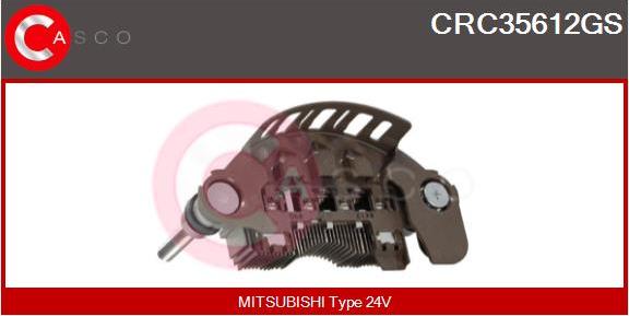 Casco CRC35612GS - Rectifier, alternator autospares.lv