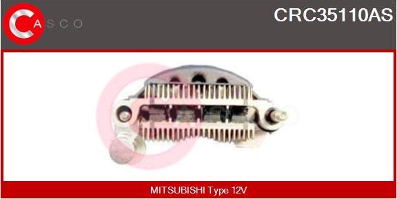 Casco CRC35110AS - Rectifier, alternator autospares.lv