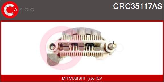 Casco CRC35117AS - Rectifier, alternator autospares.lv