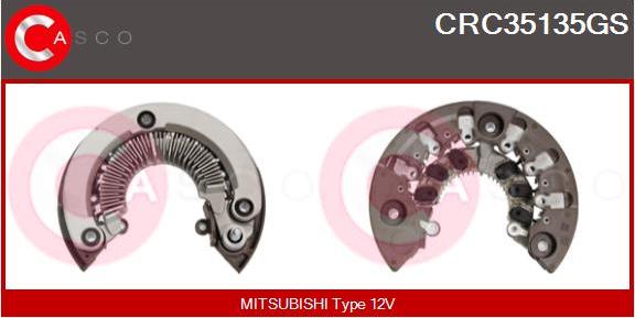 Casco CRC35135GS - Rectifier, alternator autospares.lv