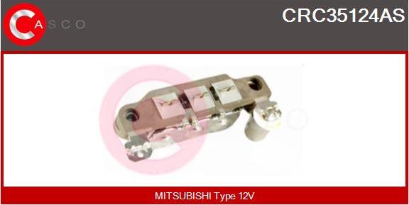 Casco CRC35124AS - Rectifier, alternator autospares.lv