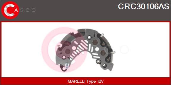 Casco CRC30106AS - Rectifier, alternator autospares.lv