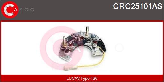 Casco CRC25101AS - Rectifier, alternator autospares.lv