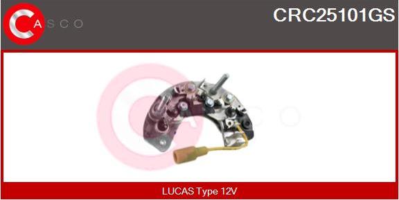 Casco CRC25101GS - Rectifier, alternator autospares.lv