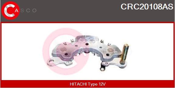 Casco CRC20108AS - Rectifier, alternator autospares.lv