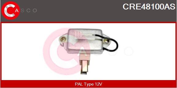 Casco CRE48100AS - Voltage regulator, alternator autospares.lv