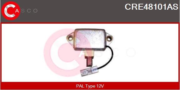 Casco CRE48101AS - Voltage regulator, alternator autospares.lv