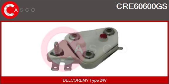 Casco CRE60600GS - Voltage regulator, alternator autospares.lv