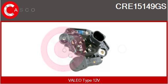 Casco CRE15149GS - Voltage regulator, alternator autospares.lv