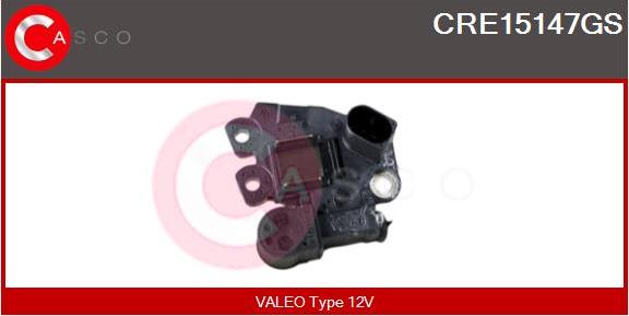 Casco CRE15147GS - Voltage regulator, alternator autospares.lv