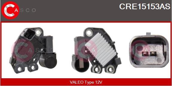 Casco CRE15153AS - Voltage regulator, alternator autospares.lv