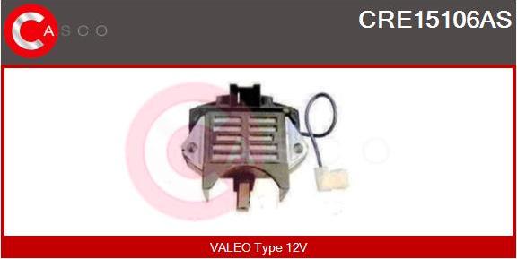 Casco CRE15106AS - Voltage regulator, alternator autospares.lv