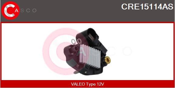 Casco CRE15114AS - Voltage regulator, alternator autospares.lv