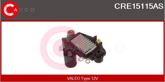 Casco CRE15115AS - Voltage regulator, alternator autospares.lv