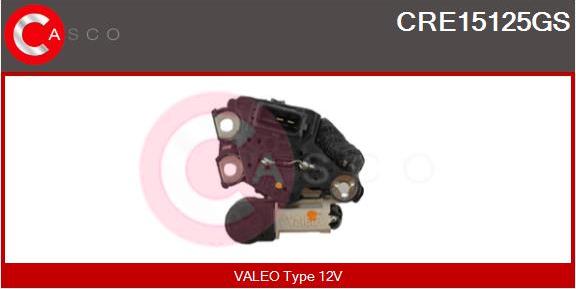 Casco CRE15125GS - Voltage regulator, alternator autospares.lv