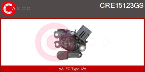 Casco CRE15123GS - Voltage regulator, alternator autospares.lv