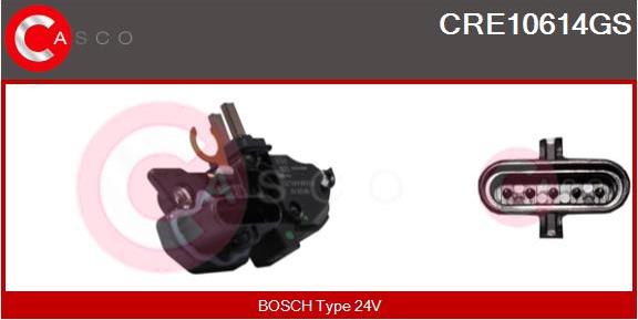 Casco CRE10614GS - Voltage regulator, alternator autospares.lv