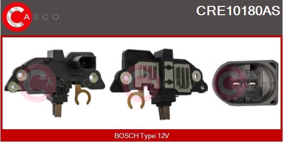 Casco CRE10180AS - Voltage regulator, alternator autospares.lv