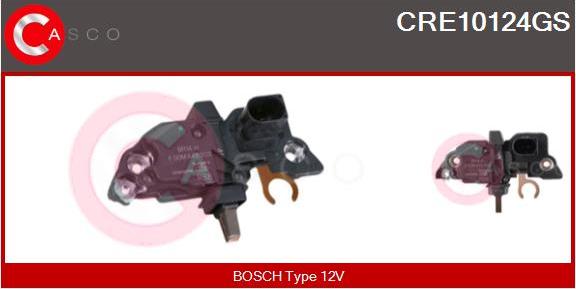 Casco CRE10124GS - Voltage regulator, alternator autospares.lv