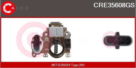 Casco CRE35608GS - Voltage regulator, alternator autospares.lv