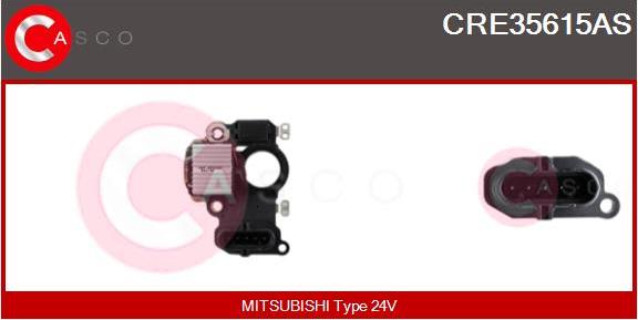 Casco CRE35615AS - Voltage regulator, alternator autospares.lv