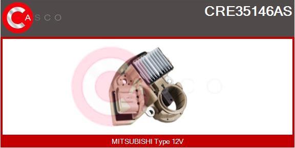 Casco CRE35146AS - Voltage regulator, alternator autospares.lv