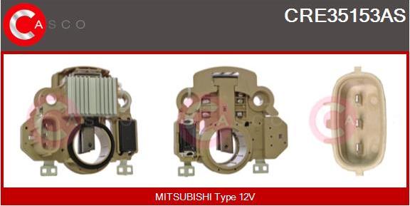 Casco CRE35153AS - Voltage regulator, alternator autospares.lv