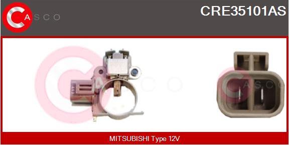 Casco CRE35101AS - Voltage regulator, alternator autospares.lv