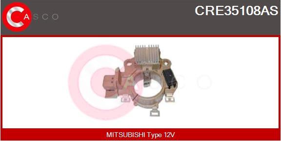 Casco CRE35108AS - Voltage regulator, alternator autospares.lv