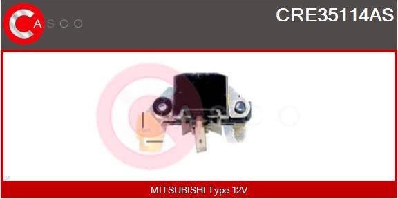 Casco CRE35114AS - Voltage regulator, alternator autospares.lv