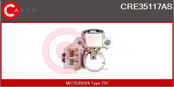 Casco CRE35117AS - Voltage regulator, alternator autospares.lv