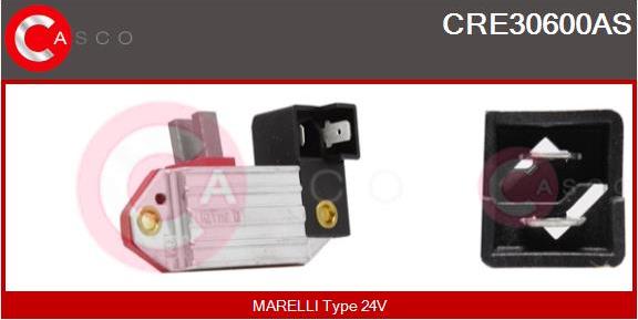 Casco CRE30600AS - Voltage regulator, alternator autospares.lv