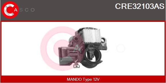 Casco CRE32103AS - Voltage regulator, alternator autospares.lv