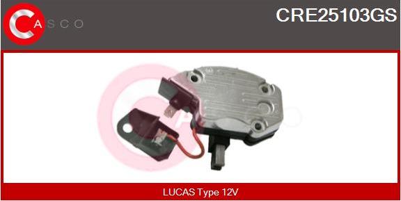 Casco CRE25103GS - Voltage regulator, alternator autospares.lv