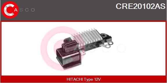 Casco CRE20102AS - Voltage regulator, alternator autospares.lv