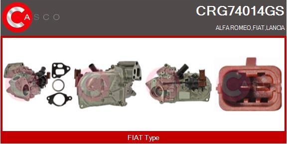 Casco CRG74014GS - Cooler, exhaust gas recirculation autospares.lv