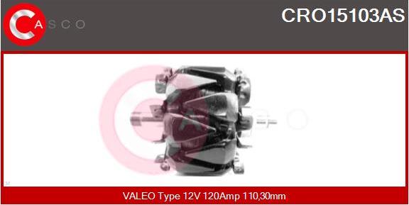 Casco CRO15103AS - Rotor, alternator autospares.lv