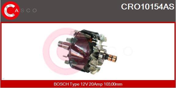 Casco CRO10154AS - Rotor, alternator autospares.lv