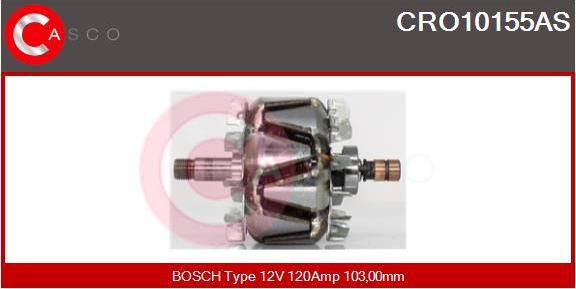 Casco CRO10155AS - Rotor, alternator autospares.lv