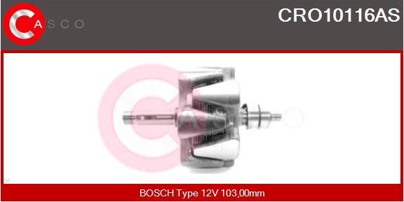 Casco CRO10116AS - Rotor, alternator autospares.lv