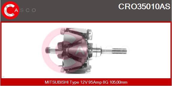 Casco CRO35010AS - Rotor, alternator autospares.lv