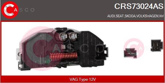 Casco CRS73024AS - Resistor, interior blower autospares.lv