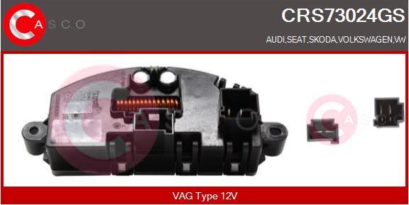 Casco CRS73024GS - Resistor, interior blower autospares.lv