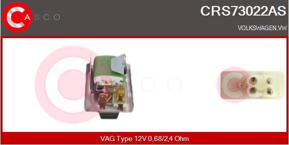 Casco CRS73022AS - Resistor, interior blower autospares.lv