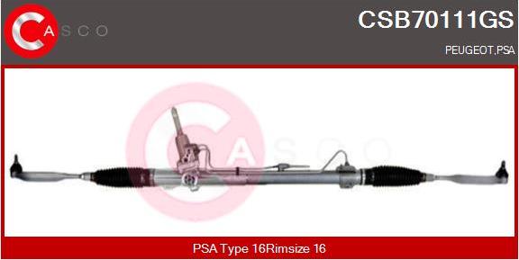 Casco CSB70111GS - Steering Gear autospares.lv